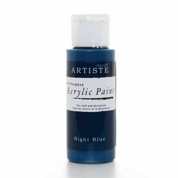 Docrafts Akryl Maling 59ml - Night Blue 