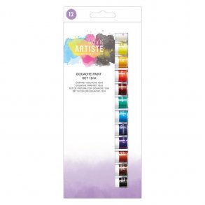 Docraft Artiste Gouache Paint Set 12ml 12pk DOA551008