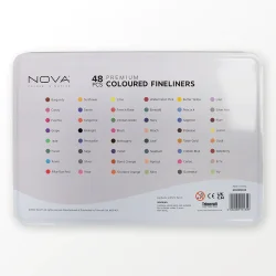 Nova Premium Farvede Fineliners 48 stk 