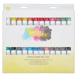 Docrafts Artiste Acrylic Paint Set 12ml 24pk DOA551001