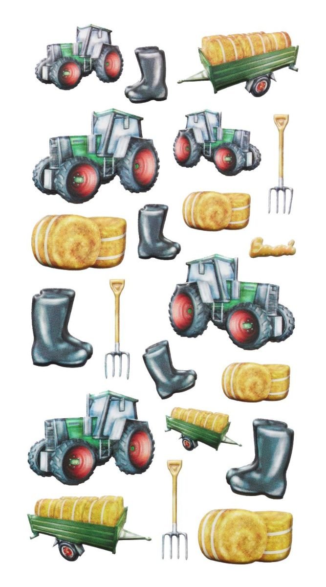 Stickers SOFTY Traktor - Softy/Glossy/3D - Papirgalleriet
