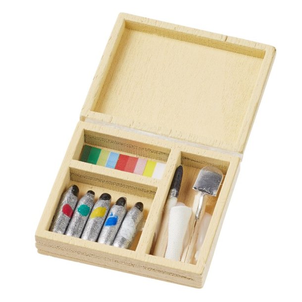 Mini Farve Box Med Kunstartikler