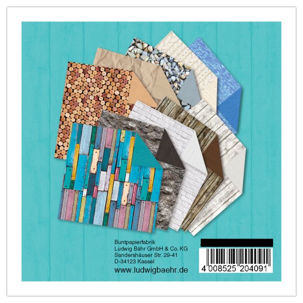 Origami - Foldepapir URSUS Nature 15x15 cm/120 ark/80g