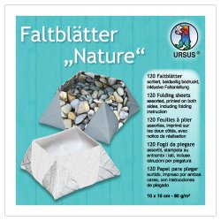 Origami - Foldepapir URSUS Nature 15x15 cm/120 ark/80g