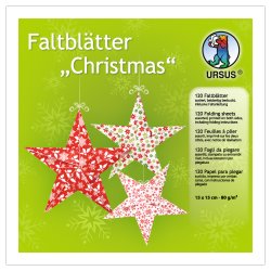 Origami - Foldepapir URSUS Christmas / Jul 15x15 cm/120 ark/80g