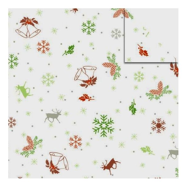 Origami - Foldepapir URSUS Transparent  Klassisk Jul 14.8 x 14.8 cm/33ark/115g