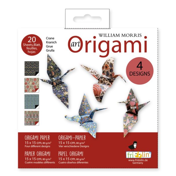 Origami - Foldepapir Art William Morris 15x15 cm 80g Trane Svrhedsgrad Normal