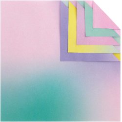 Origami - Foldepapir Blurry Gradient 15 x 15 cm / 70g / 100 Ark