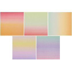 Origami - Foldepapir Linear Gradient 15 x 15 cm / 70g / 100 Ark