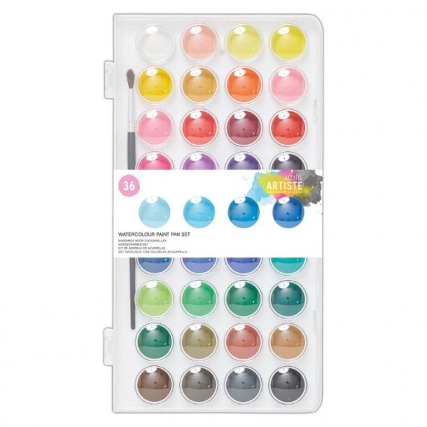 Docrafts Artiste Watercolour Paint Pan Set 36pk DOA7691106