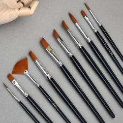 Pensel St Nylon 10 stk