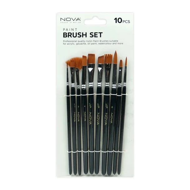 Pensel St Nylon 10 stk