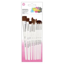 Docrafts Artiste  Watercolour Paint Brush St 10pk DOA551003