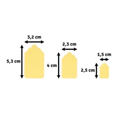 Punch Manilla Label Tags - 3 i 1