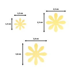 Punch Daisy Blomst St - 3 stk