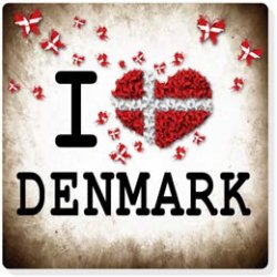 Bordskner / Coasters I Love Denmark