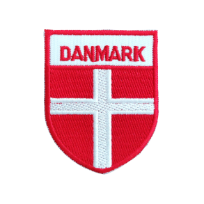 Stofm�rker / Strygem�rker Danmark Dannebrog Flag - Lille