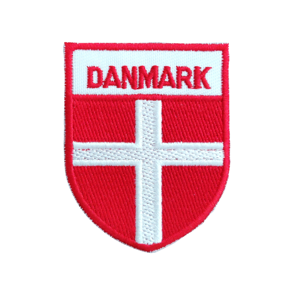 Stofm�rker / Strygem�rker Danmark Dannebrog Flag - Lille