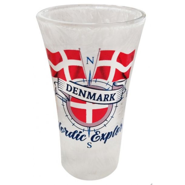 Shotglas Frosted DK Flags Og Nordic Explorer