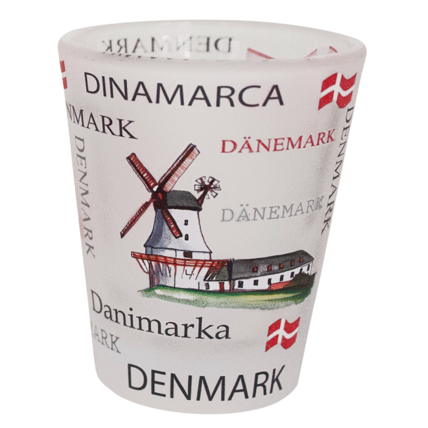 Shotglas Frosted Denmark