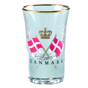 Shotglas Flag Danmark