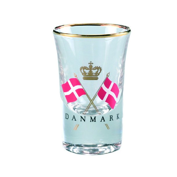 Shotglas Flag Danmark