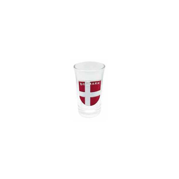 Shotglas Med Metal Dannebrog Flag