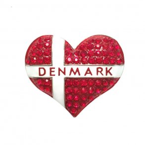 Magnet Hjerte Rhinesten 