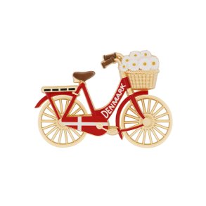 Magnet 3D Damecykel Med Drejende Hjul 