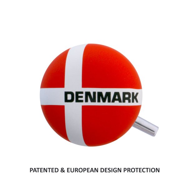 Magnet Cykelringeklokke Denmark Dannebrog Flag - Dansk Patenteret