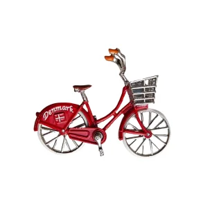 Magnet Metal Dame Cykel Med Roterende Hjul & Pedaler