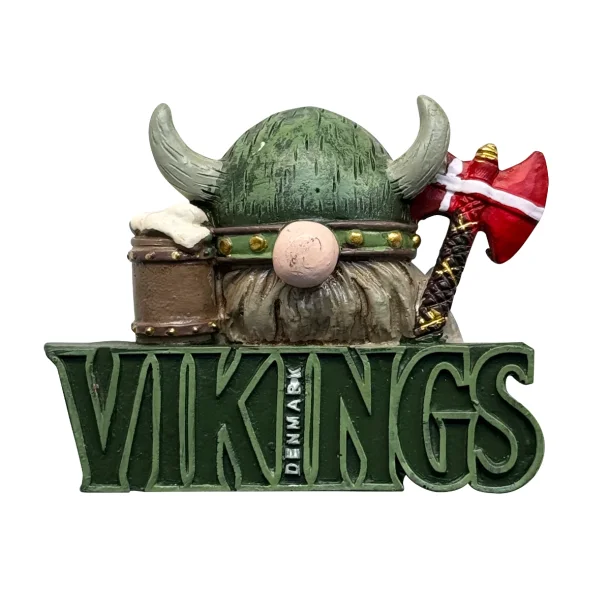 Magnet 3D Viking Med lkrus