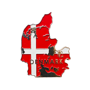 Magnet Magnetklemme Danmark Landkort 2D