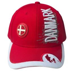 Caps/Kasket Danmark Med Dannebrog Flag Metal Emblem 