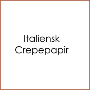 Italiensk Crepepapir 180g