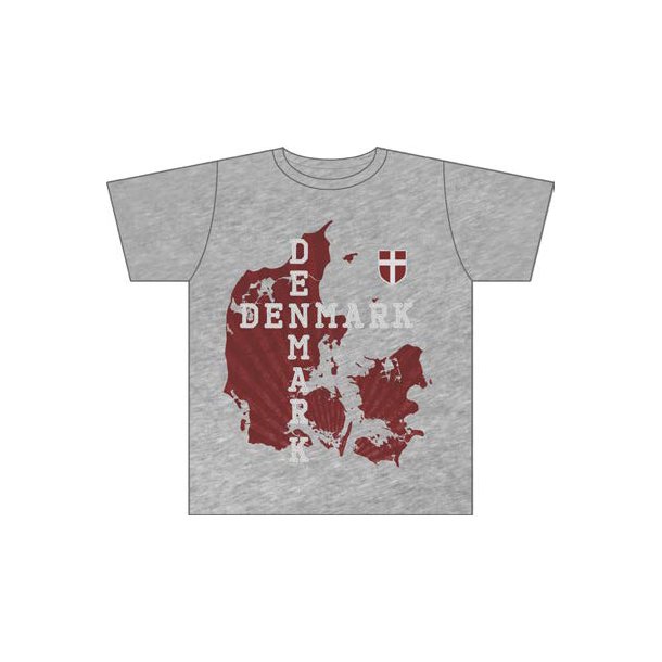 T-Shirt - Danmarkskort 