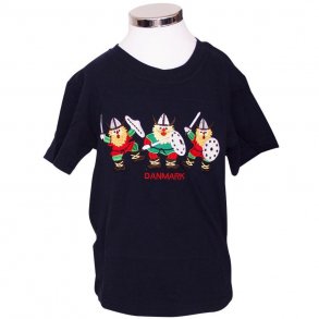 T-Shirt - Vikinger Broderet Navy Bl