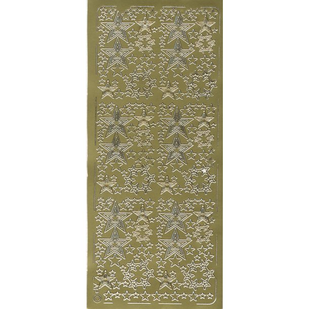 Stickers Peel Off - Stjerner Guld 