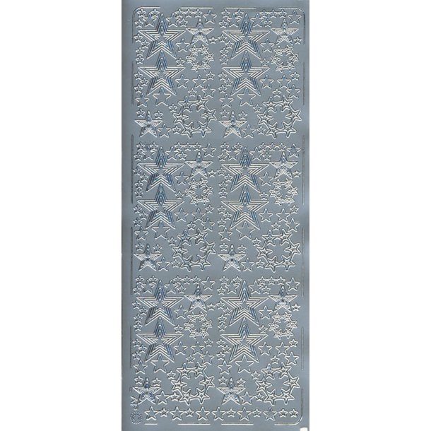  Stickers Peel Off - Stjerner Slv 