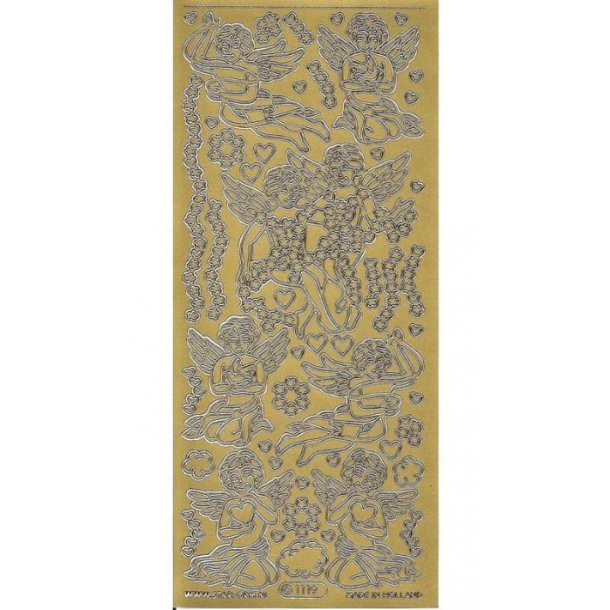 Stickers Peel Of Engle Guld - 1119