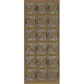 Stickers Peel Of Hjrner Guld - 1743