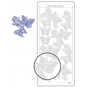 Stickers Peel Off Sommerfugle Lavendel