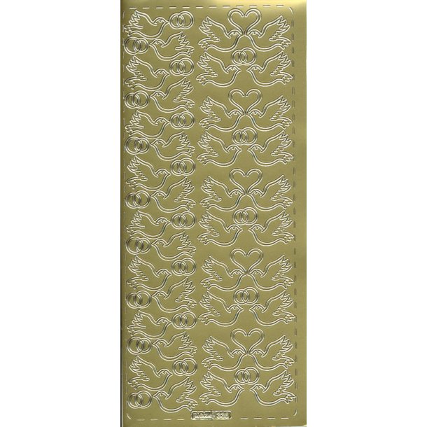 Stickers Peel Off Duer Guld 