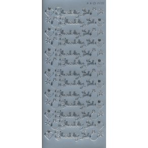 Stickers Peel Off - Gldelig Jul Slv - 3599