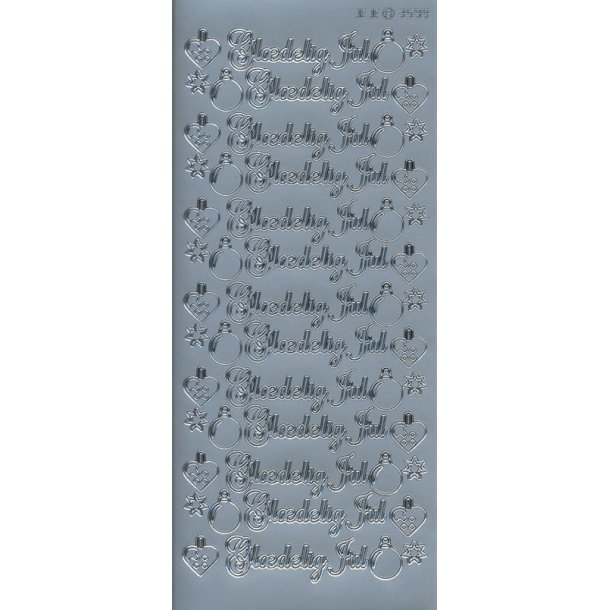 Stickers Peel Off - Gldelig Jul Slv - 3599