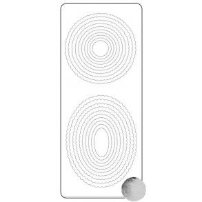 Stickers Peel Off Ovale & Runde Rammer Slv