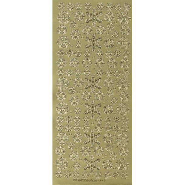 Stickers Peel Off Snefnug Guld - 442