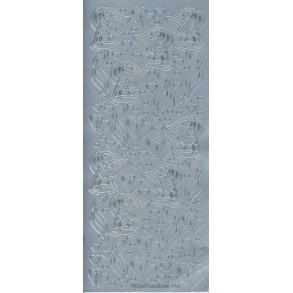 Stickers Peel Off Bryllup Klokker Slv 