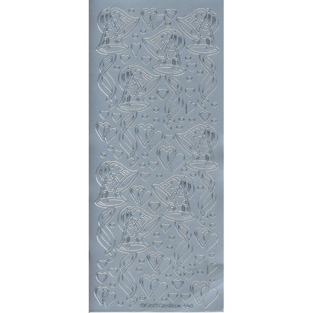 Stickers Peel Off Bryllup Klokker Slv 