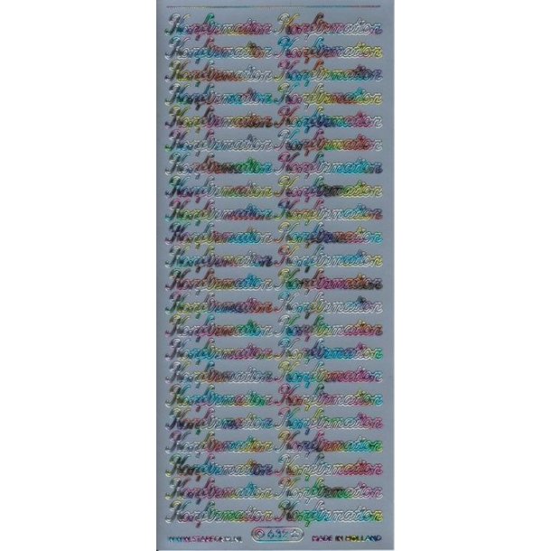 Stickers Peel Of Konfirmation Multifarvet
